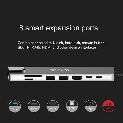 8 In 1 HUB TYPE C (HW - 38)