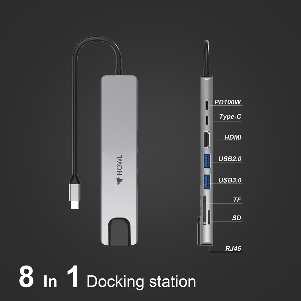 8 In 1 HUB TYPE C (HW - 38)
