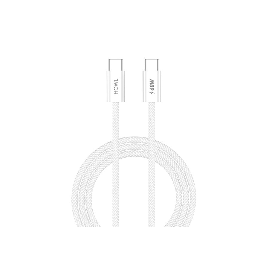 60W TYPE C to TYPE C Cable Braided (HW - 20)